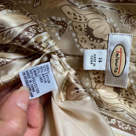 Vintage Talbots Button Down Blazer/Jacket Women Size 14 - Picture 4 of 7